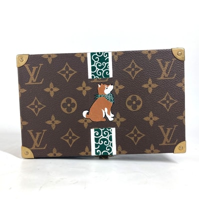ルイヴィトン LOUIS VUITTON コフレポリバレント M41876 モノグラム ジュエリーボックス 柴犬 インテリア アクセサリーボックス BOX 小物入れ モノグラムキャンバス ブラウン