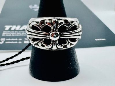 Chrome Hearts Floral Cross Ring "Silver"