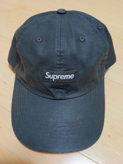 Supreme Small Box Coated Linen 6 Panel "Black"