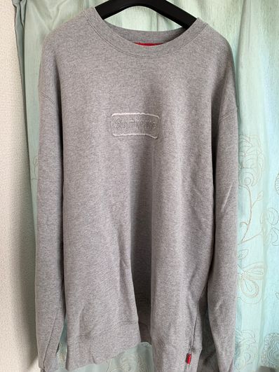 Supreme Cutout Logo Crewneck "Grey"