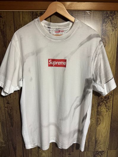 Supreme x MM6 Maison Margiela Box Logo Tee "White"