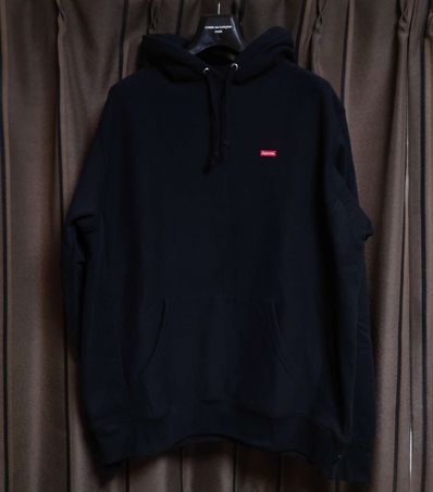Supreme Small Box Hooded Sweatshirt "Black" (22SS)