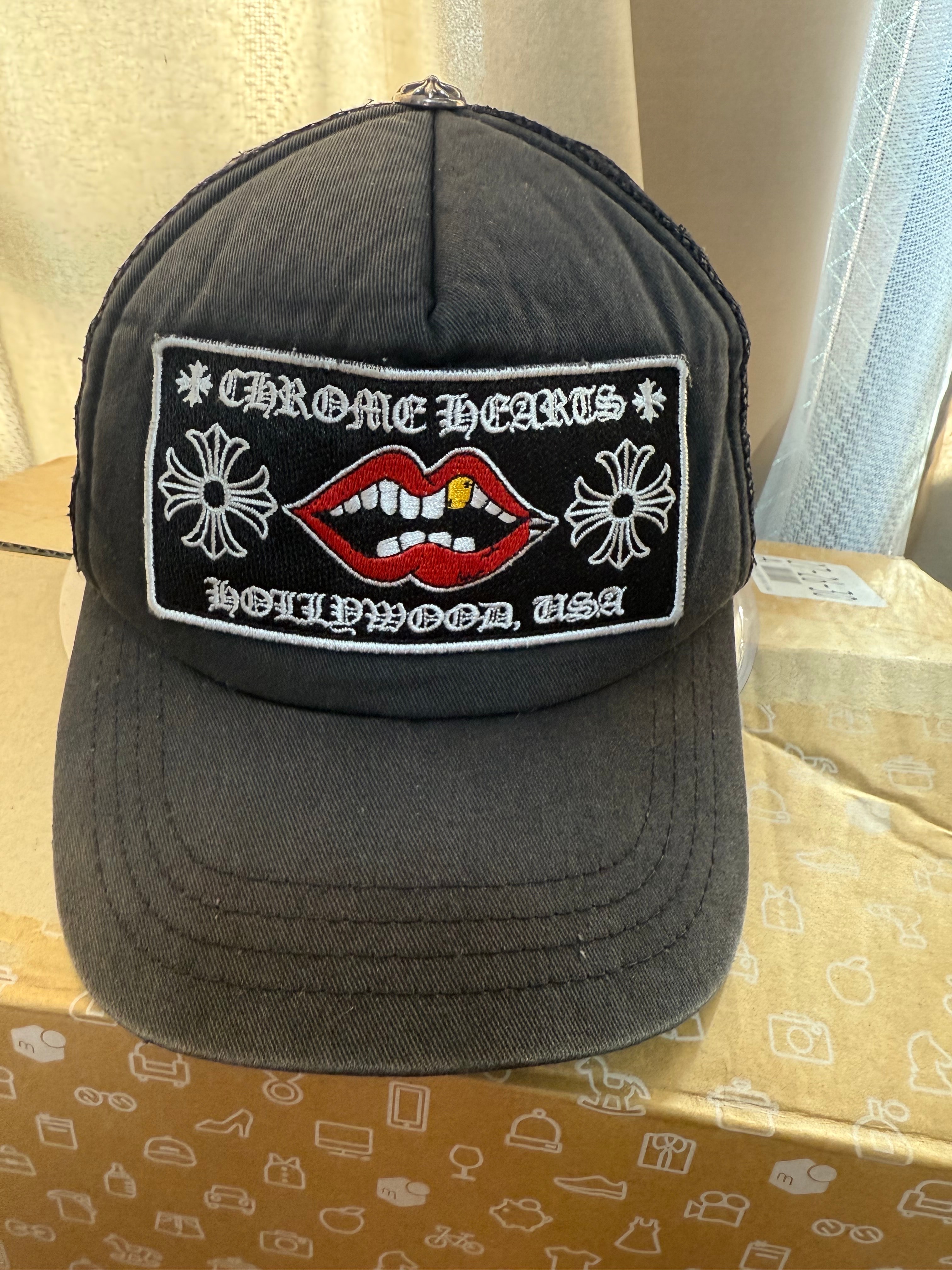 Chrome Hearts Tracker Cap Chomper "Black"