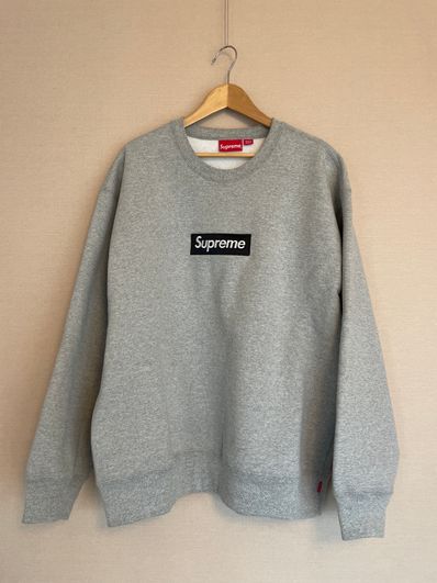 Supreme Box Logo Crewneck "Heather Grey" (22FW)