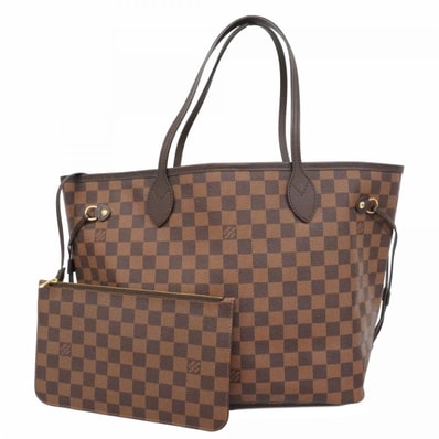 【6dc3635】ルイヴィトン トートバッグ ダミエ ネヴァーフルMM N51105 エベヌ【中古】レディース