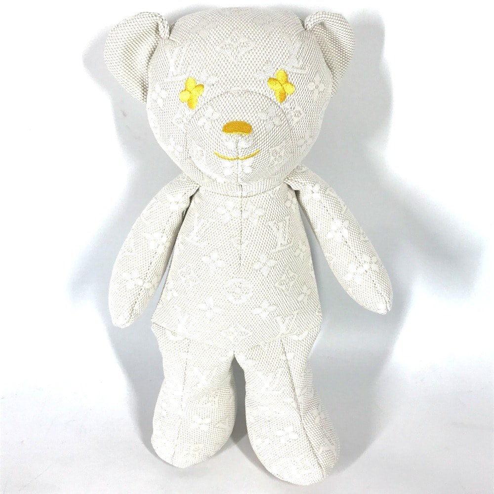ルイヴィトン LOUIS VUITTON ドゥドゥ・ルイ GI0869 インテリア 熊 クマ 人形 テディベア ぬいぐるみ コットン ベージュ 未使用