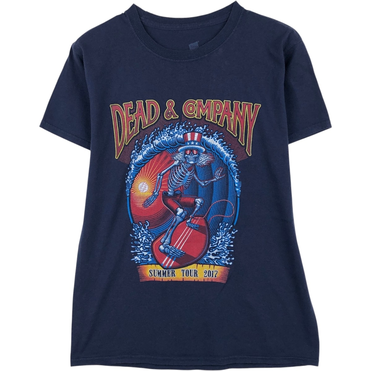 古着 ヘインズ Hanes DEAD & COMPANY デッドアンドカンパニー ドクロ柄 スカル柄 バンドTシャツ バンT メンズS相当/eaa640368