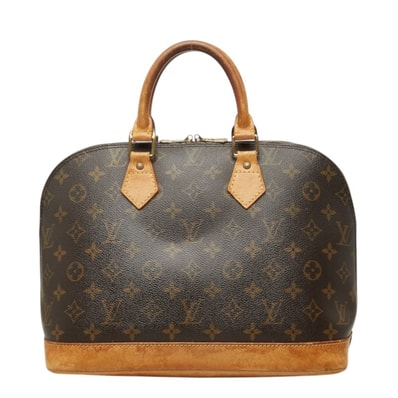 ルイ ヴィトン モノグラム アルマPM 旧型 ハンドバッグ M51130 ブラウン PVC レザー レディース LOUIS VUITTON 中古