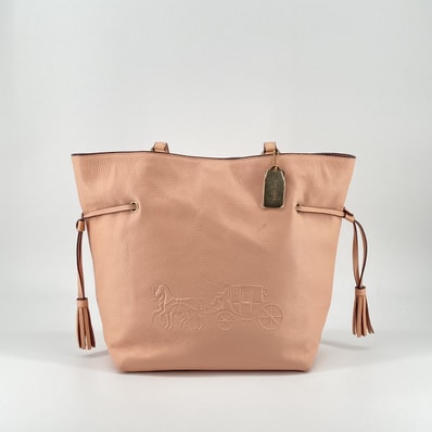 COACH(コーチ) アンディ トート ホースアンドキャリッジ リファインドぺブルレザー CA200 トートバッグ ペールピンク