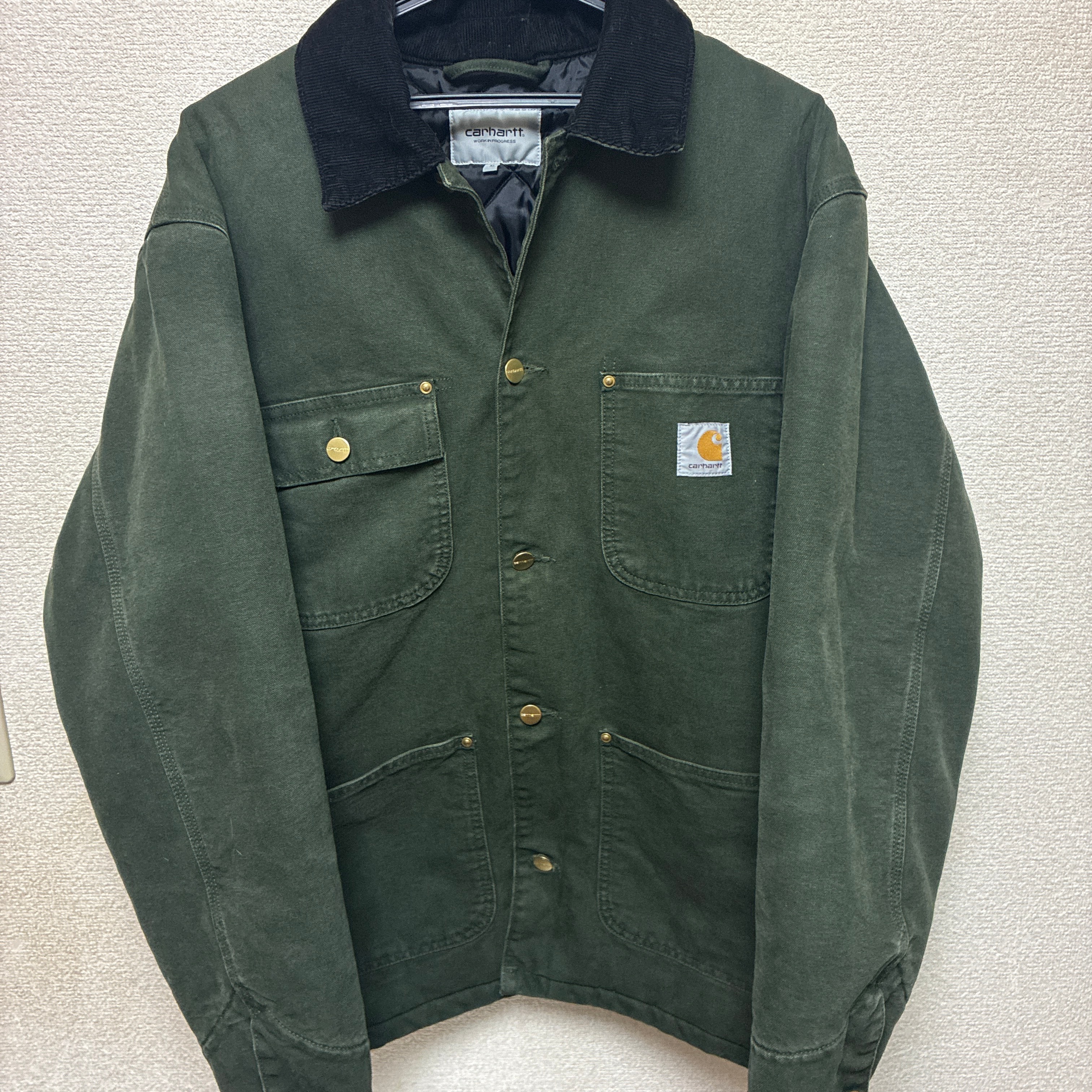 Carhartt WIP OG Chore Coat "Olive/Black(Stone Canvas)"