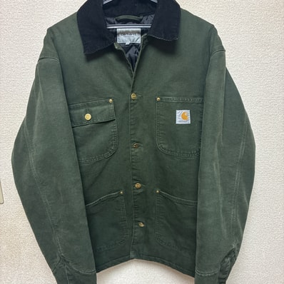 Carhartt WIP OG Chore Coat "Olive/Black(Stone Canvas)"