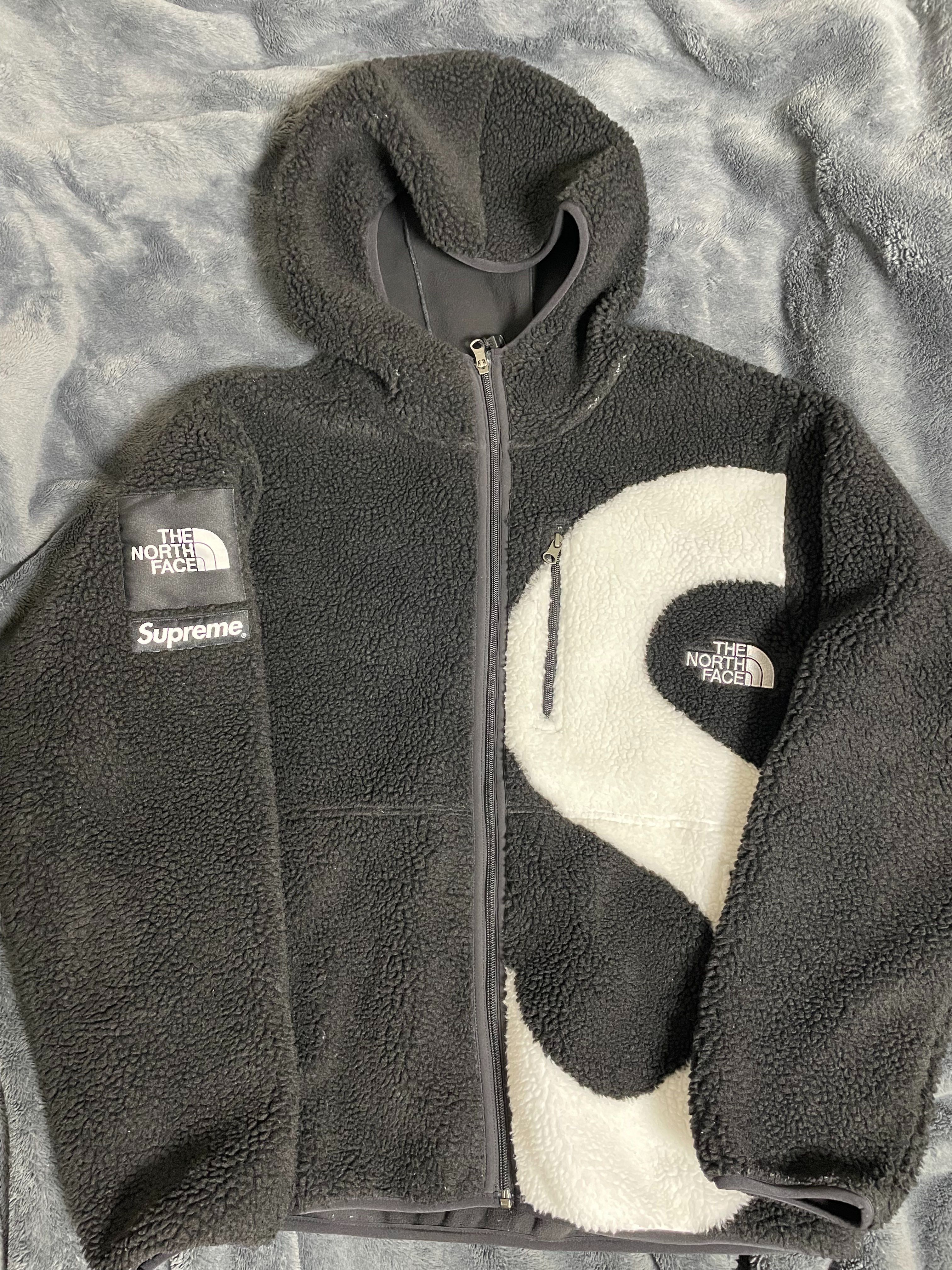 Supreme x The North Face S Logo Hooded Fleece Jacket "Black"