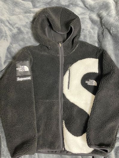 Supreme x The North Face S Logo Hooded Fleece Jacket "Black"
