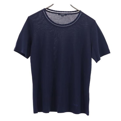 BURBERRY バーバリー 三陽商会 半袖 クルーネック Tシャツ 38 ネイビー