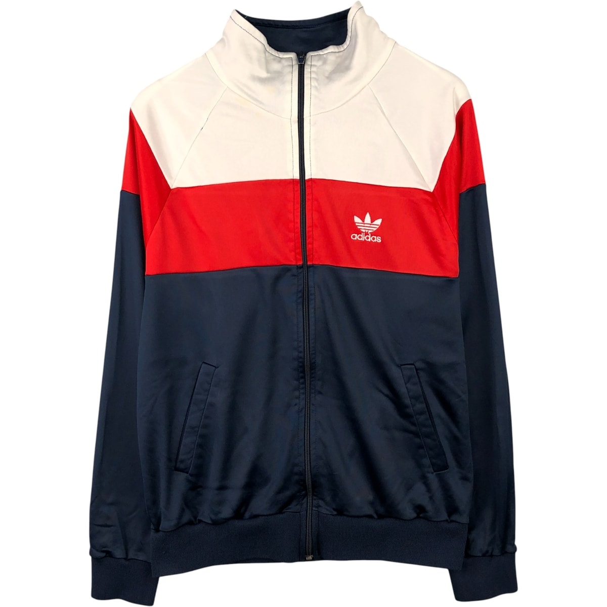 古着 70~80年代 アディダス adidas トリコロールカラー ジャージ トラックジャケット USA製 メンズM相当 ヴィンテージ /eaa588783 【中古】 【251017】 【NH-2508】/eaa588783