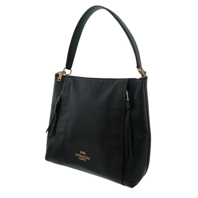 COACH コーチ マーロン ホーボー 2WAY ハンドバッグ ロゴ ショルダーバッグ F79994 レザー ブラック レディース【中古】