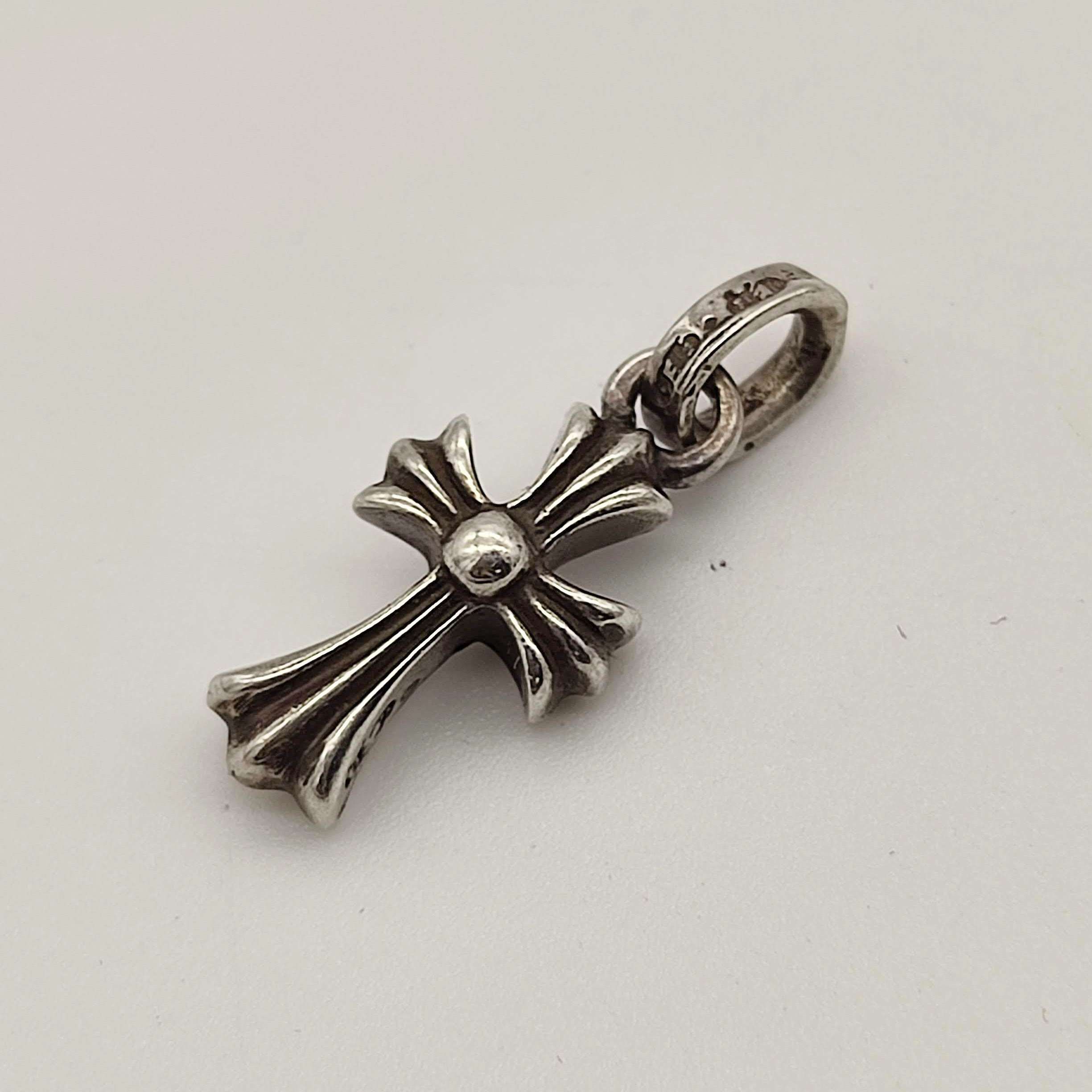 Chrome Hearts CH Cross Baby Fat Charm "Silver"