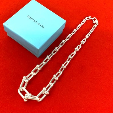 TIFFANY&Co. ティファニー ハードウェア グラジュエイテッド リンク ネックレス シルバー925 ネックレス シルバー
808-7