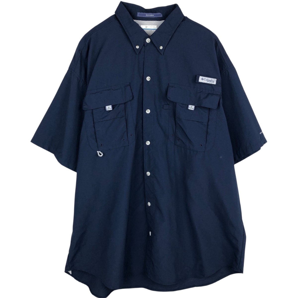 古着 コロンビア Columbia PFG OMNI-SHADE オムニシェイド 半袖 ボタンダウン フィッシングシャツ メンズXL相当/eaa635709
