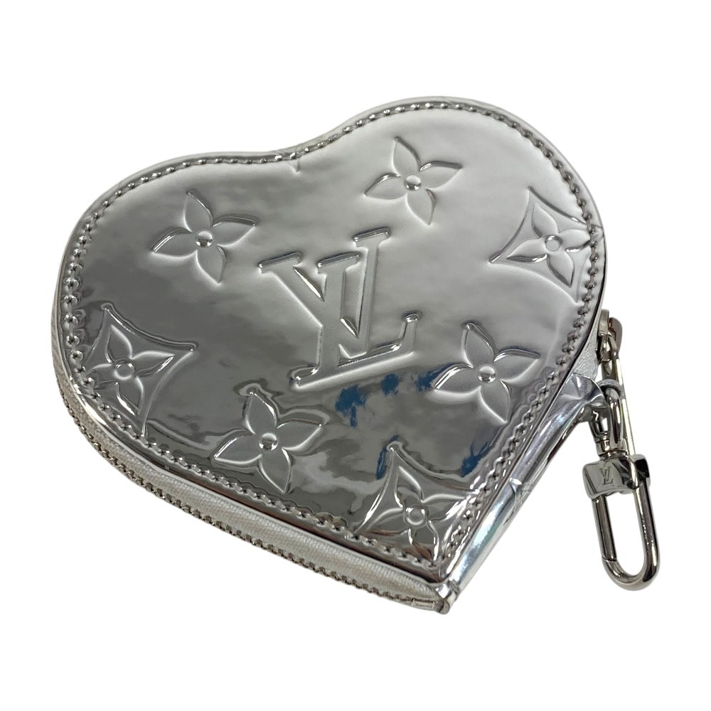 ルイヴィトン LOUIS VUITTON ポルト モネ・クール M83540 LV SKI モノグラム 財布 小銭入れ ハート コインケース レザー シルバー