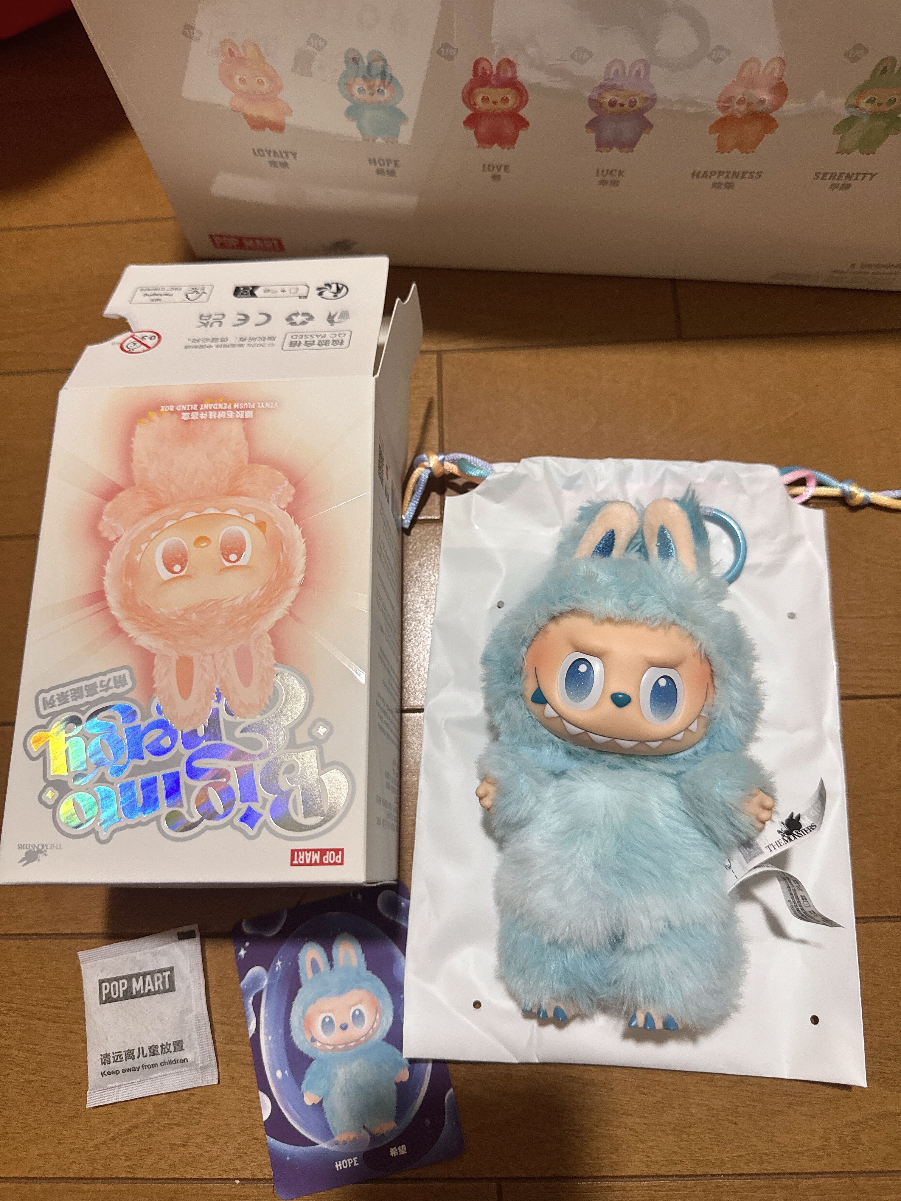 POP MART THE MONSTERS (LABUBU) Big into Energy Series Plush Pendant HOPE