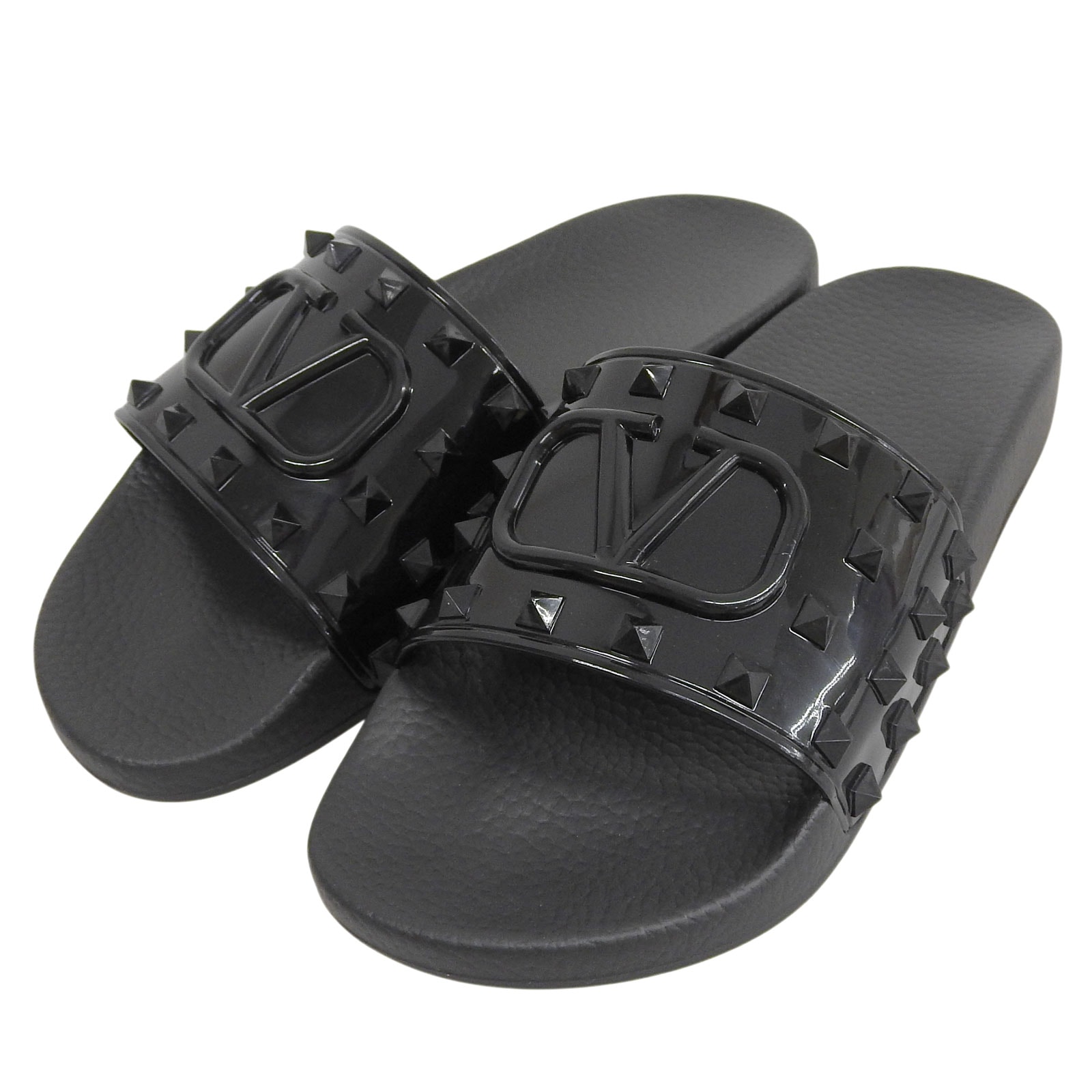 未使用品 ヴァレンティノガラヴァーニ サンダル ブラック メンズ 40