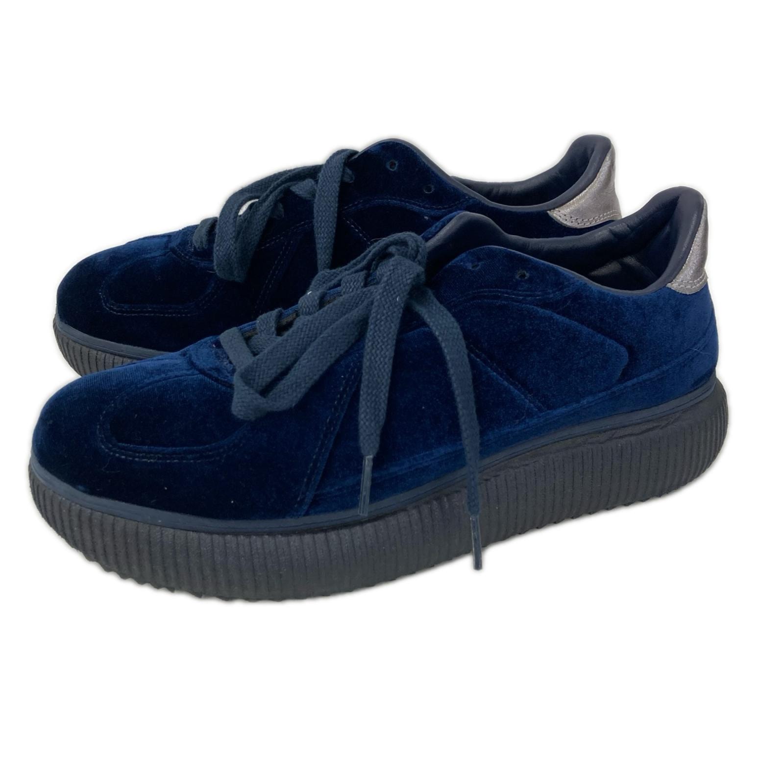 オニツカタイガー 【美品】1183C092 DELECITY ベロア スニーカー 27.5