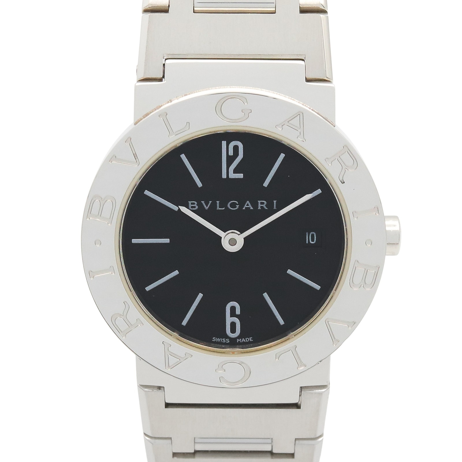 ブルガリ BVLGARI ブルガリ ブルガリ 腕時計 時計 ステンレススチール レディース ブラック系 BB26SS 【中古】