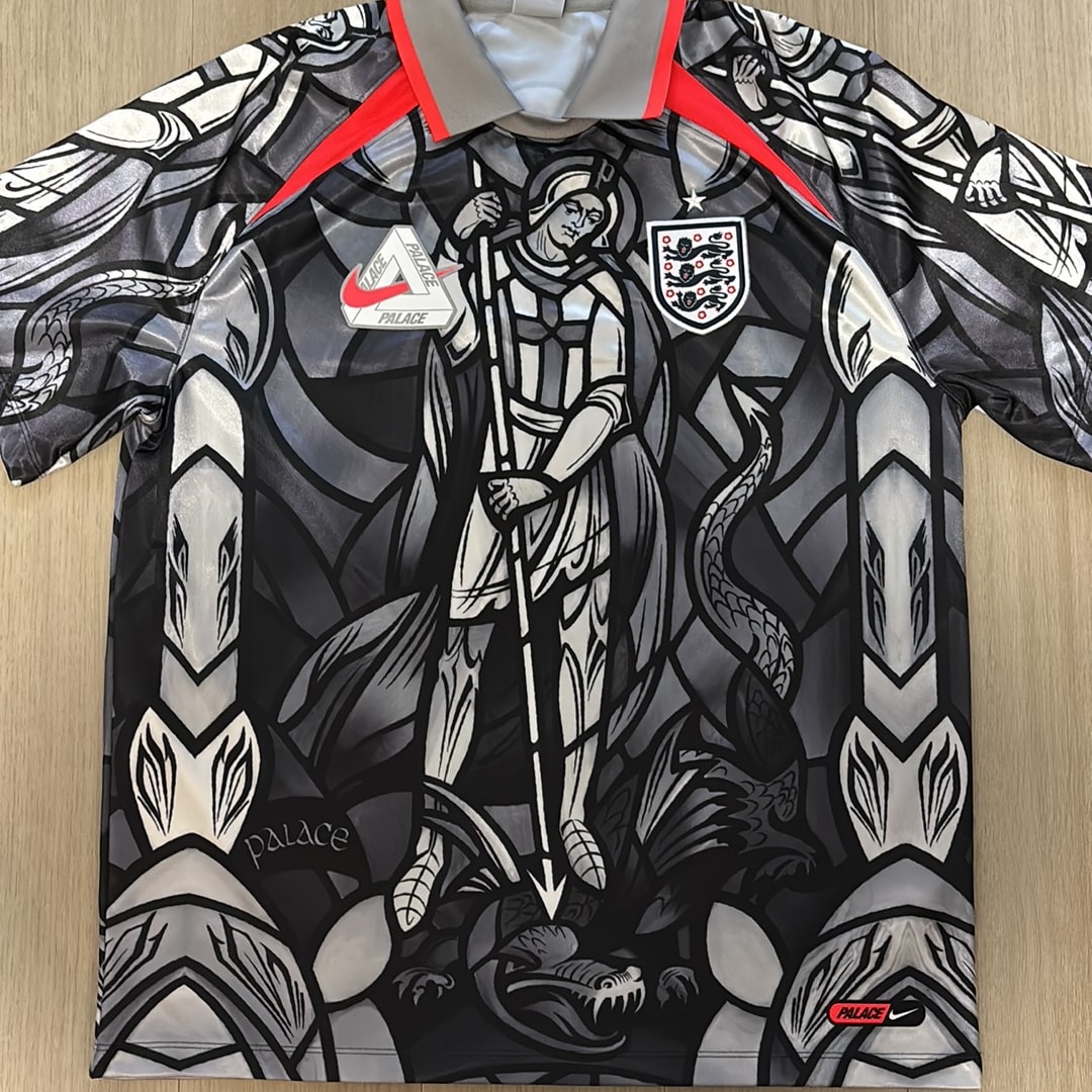 Nike x PALACE X2 World Cup Short-Sleeve Football Jersey England "Grey"