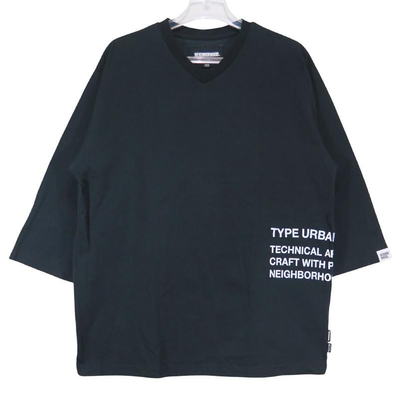 NEIGHBORHOOD Sheltech V-Neck 3Q "Black"