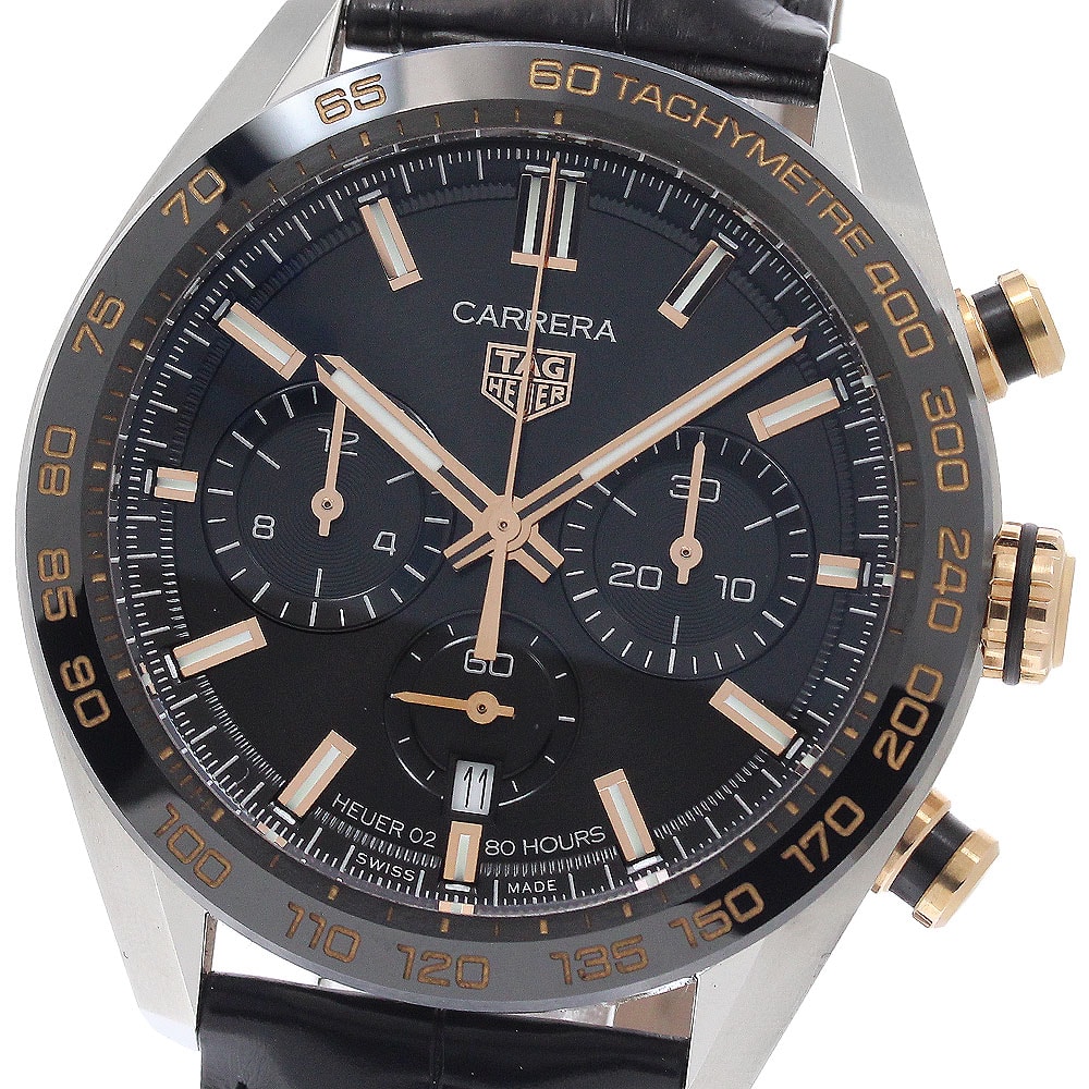 ☆美品 タグホイヤー カレラ キャリバー ホイヤー02 メンズ 【中古】