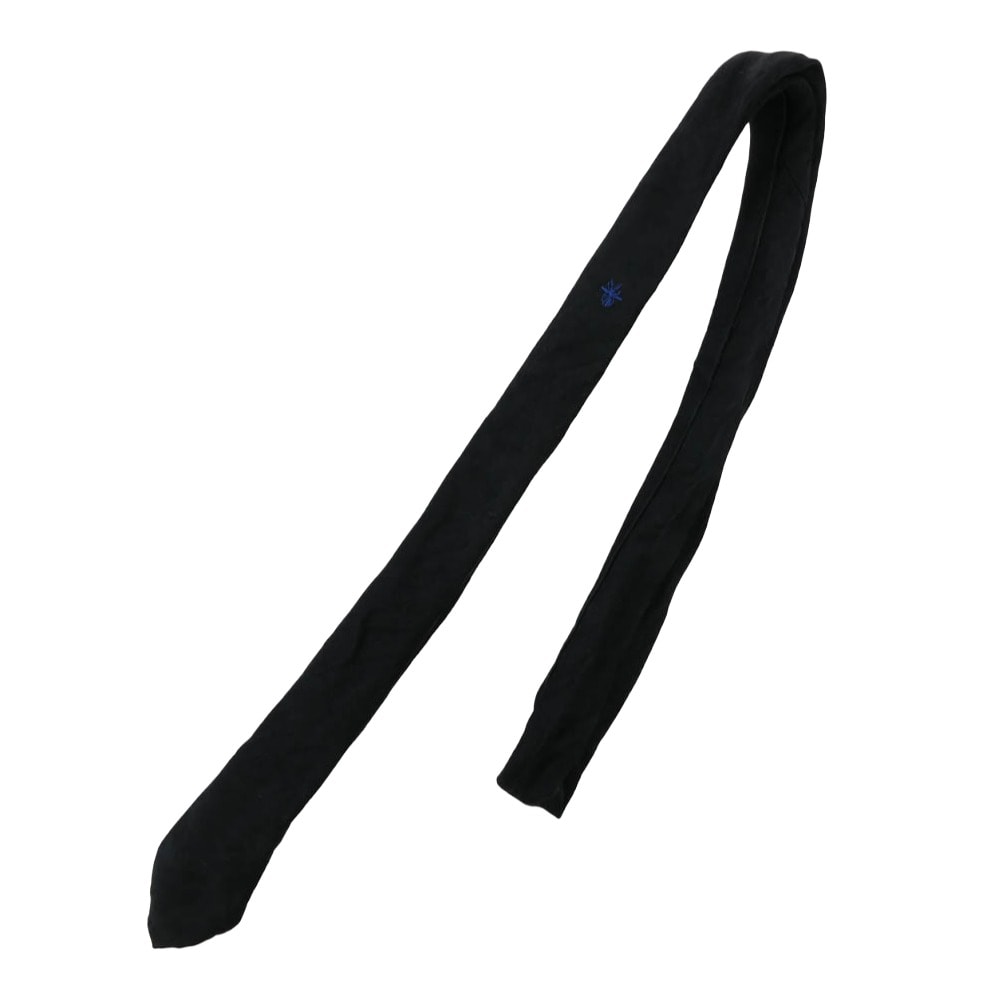 Dior ディオール ネクタイ Bee 青刺繍 総柄 シルク ネクタイ ブラック系【中古】