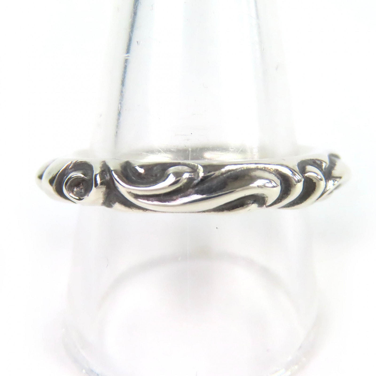 Chrome Hearts Scroll Band Ring "Silver"