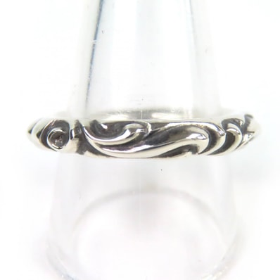 Chrome Hearts Scroll Band Ring "Silver"