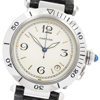 カルティエ パシャ 38MM デイト W3100655 メンズ 【中古】