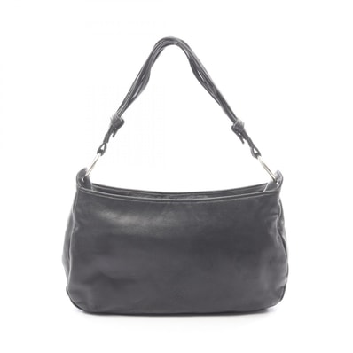 ロエベ LOEWE アナグラム ショルダーバッグ バッグ レザー レディース ブラック系 【中古】