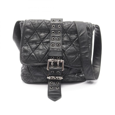 Chrome Hearts G Bender Cross Patch Glomet Leather Shoulder Bag "Black"