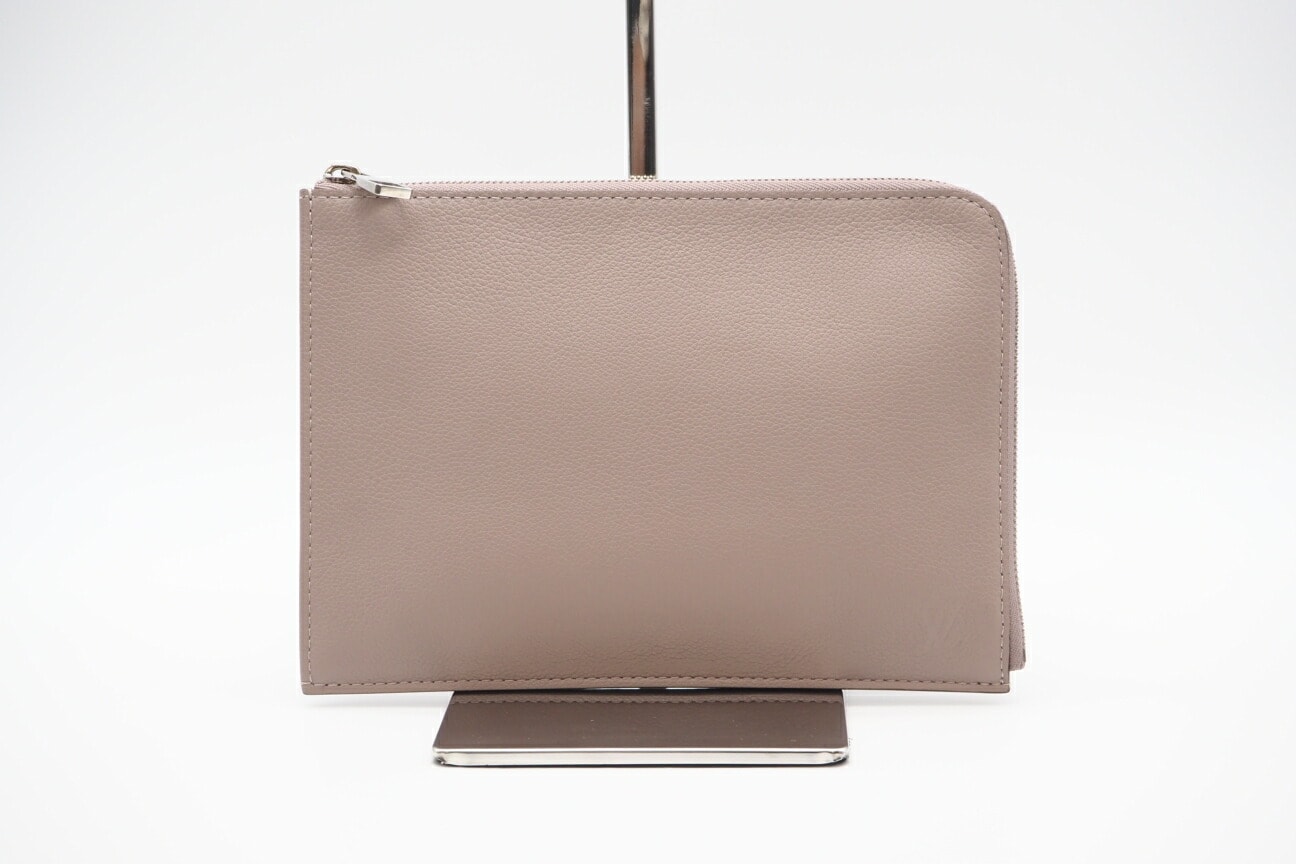 美品 LOUIS VUITTON ルイ・ヴィトン トリヨン ポシェットジュールPM トープ R99760 クラッチバッグ グレージュ コーティングキャンバス レディース