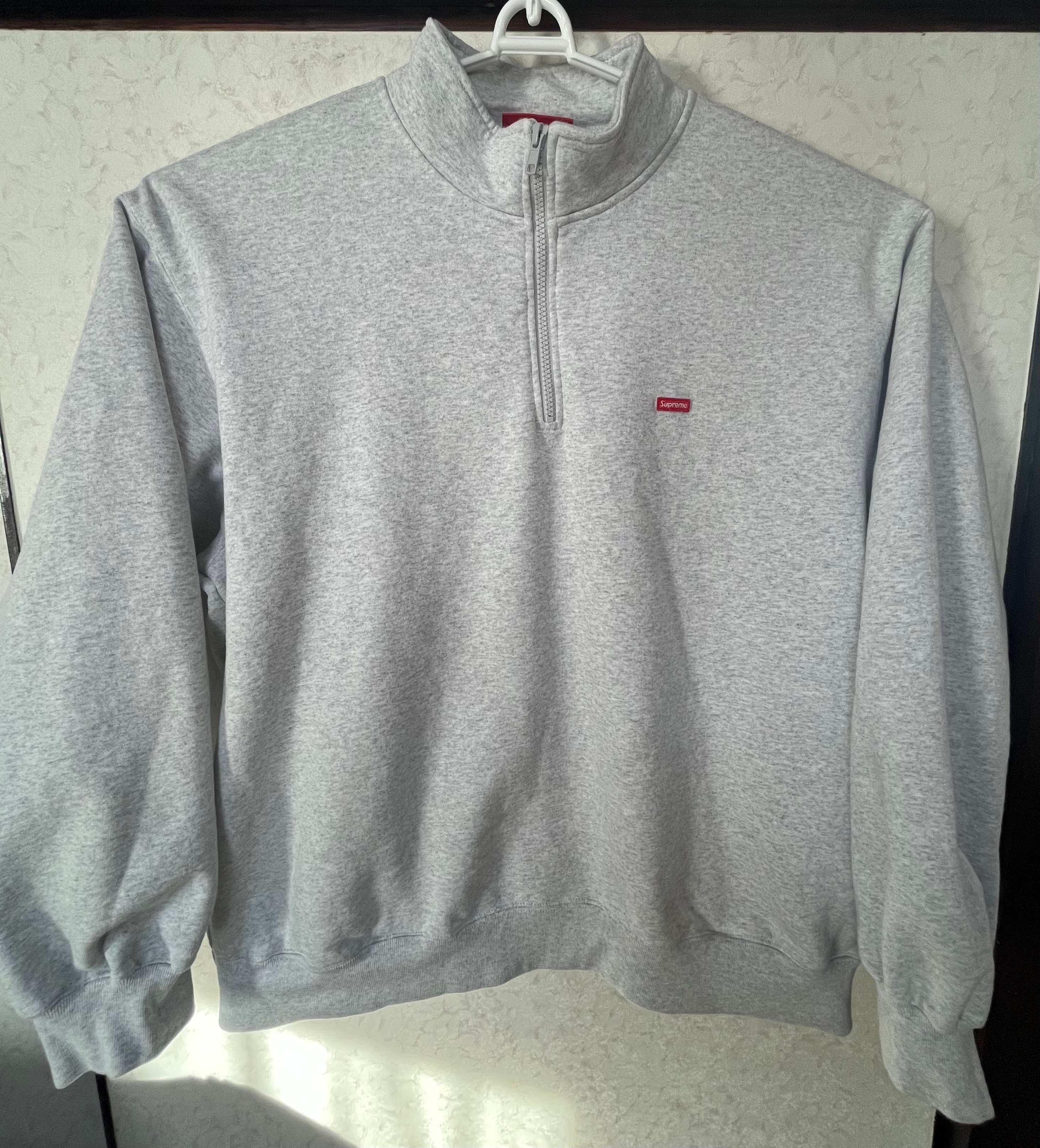 Supreme Small Box Half Zip Pullover (25SS) "Ash Grey"