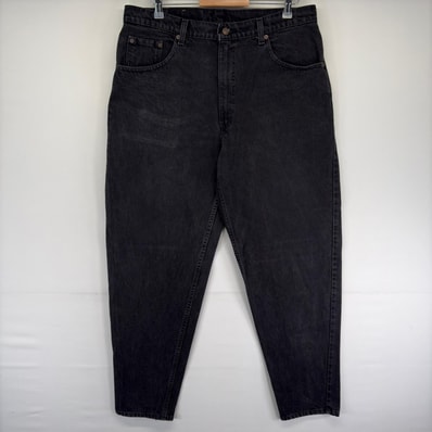 古着 90's/90年代 リーバイス Levi's USA製 デニム パンツ 560 テーパード Gパン ブラックデニム W38 L34 ブラック系 メンズ