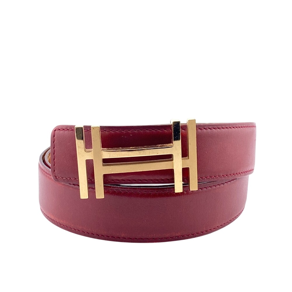 エルメス HERMES ベルト H オ カレ 2009 ボルドー