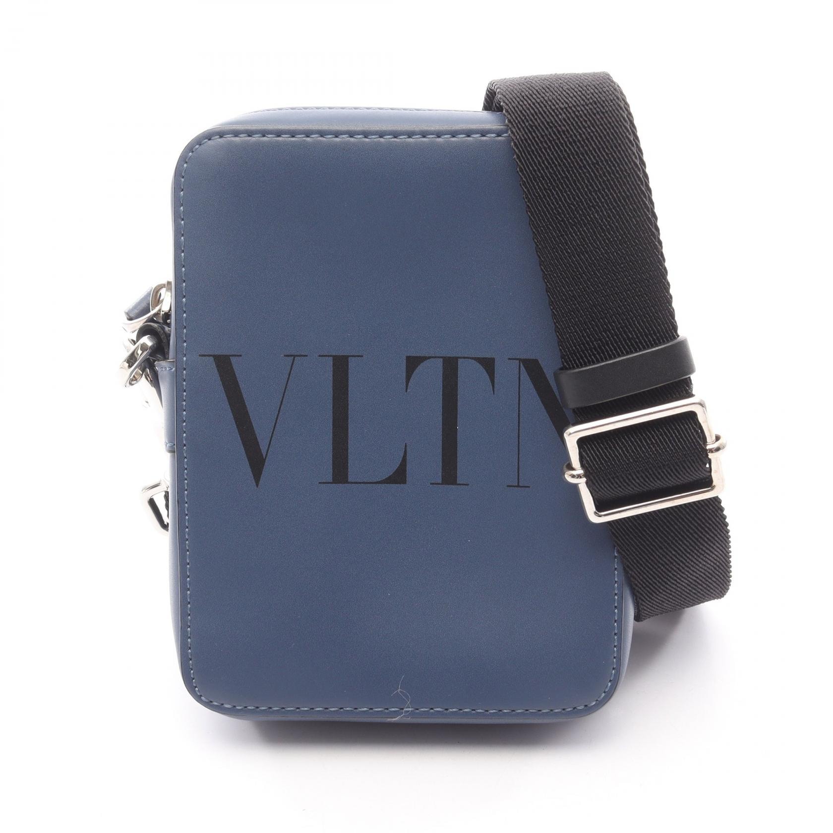 ヴァレンティノ・ガラヴァーニ Valentino Garavani スモール ショルダーバッグ バッグ レザー メンズ ブルー系 【中古】