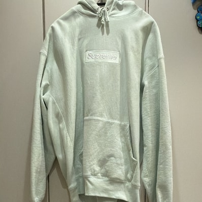 Supreme Box Logo Hooded Sweatshirt "Light Green" (23FW)