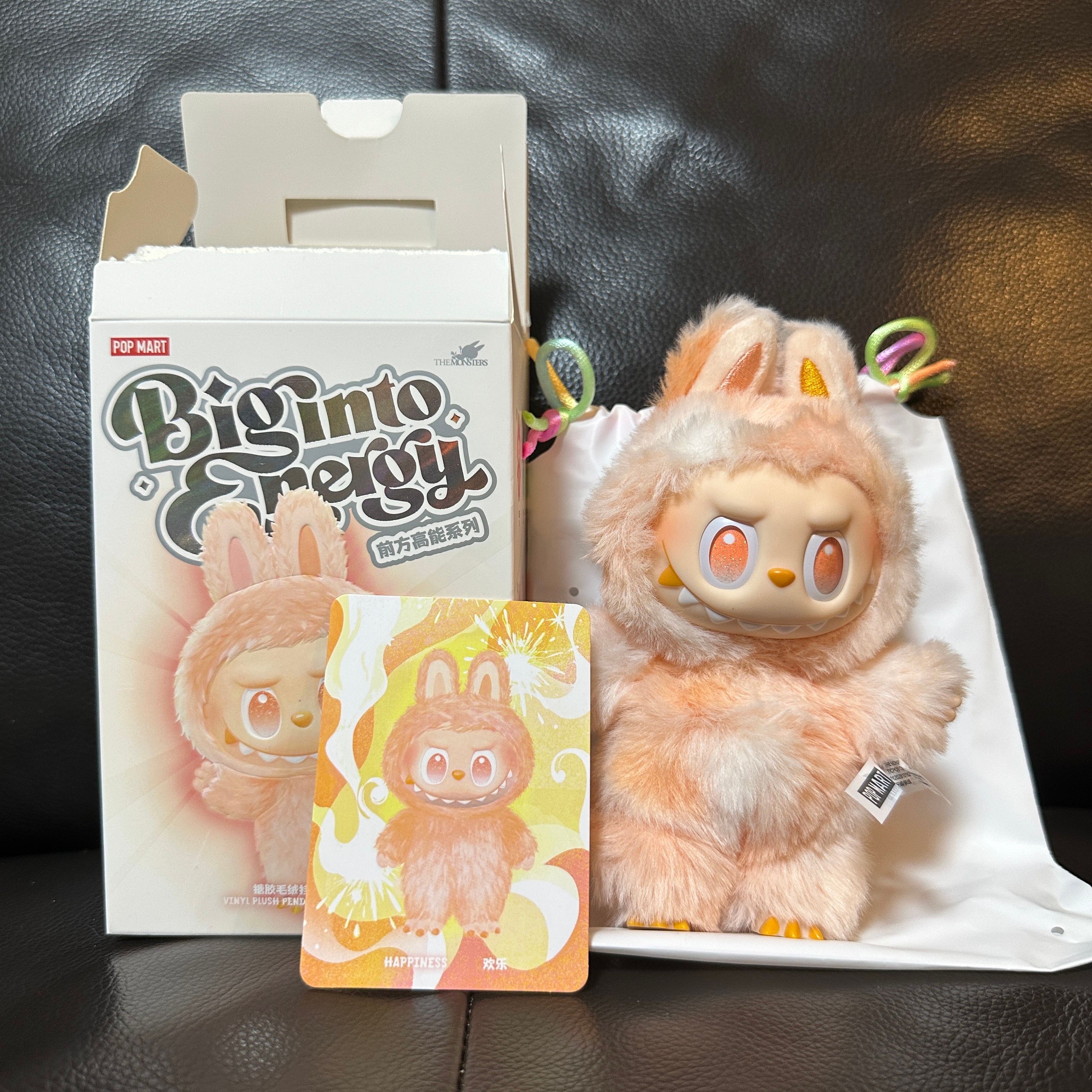 POP MART THE MONSTERS (LABUBU) Big into Energy Series Plush Pendant HAPPINESS