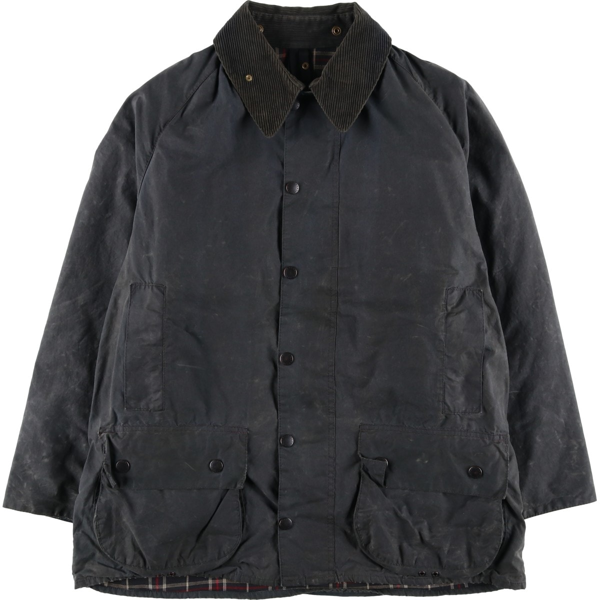 古着 80~90年代 バブアー Barbour BEAUFORT ビューフォート 旧3ワラント オイルド ハンティングジャケット 英国製 C44 メンズL相当 ヴィンテージ/eaa614859