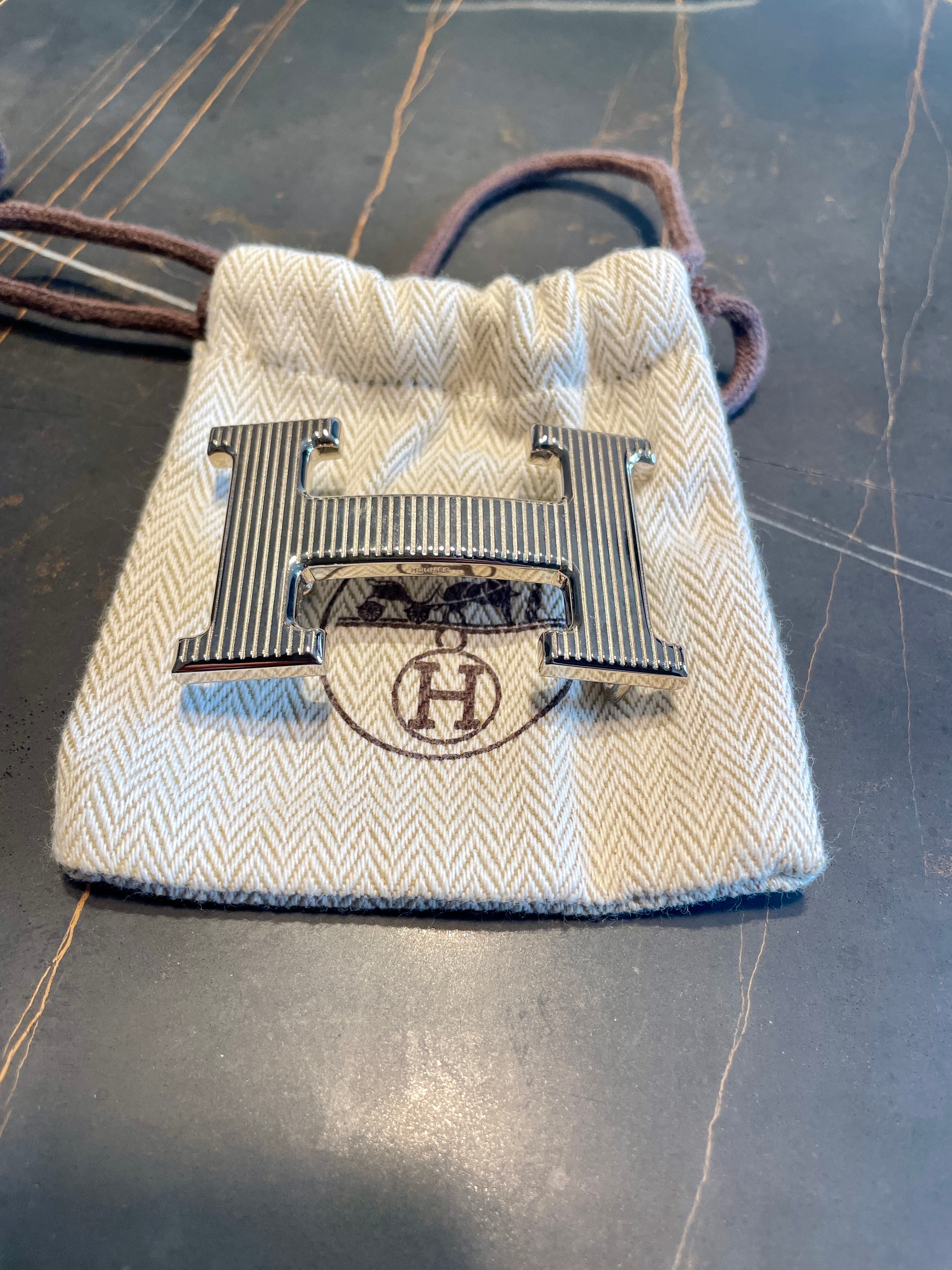 【新品・未使用】エルメス HERMES H ベルトバックル