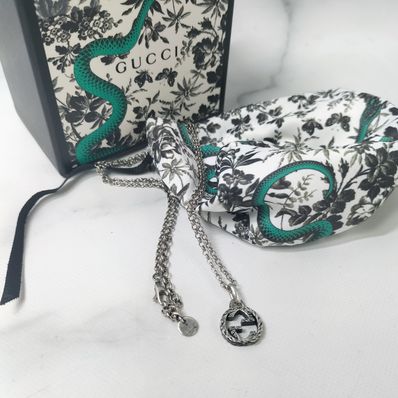 GUCCI Interlocking G Pendant Necklace