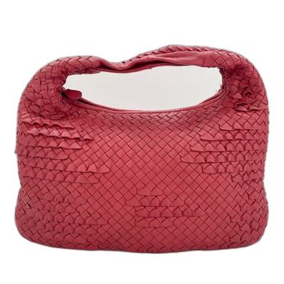 ボッテガヴェネタ BOTTEGAVENETA イントレチャート ハンドバッグ レザー【中古】