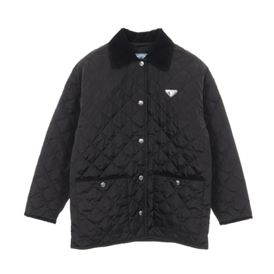 プラダ PRADA Re-Nylon 衣料品 アウター ナイロン レディース ブラック系 【中古】