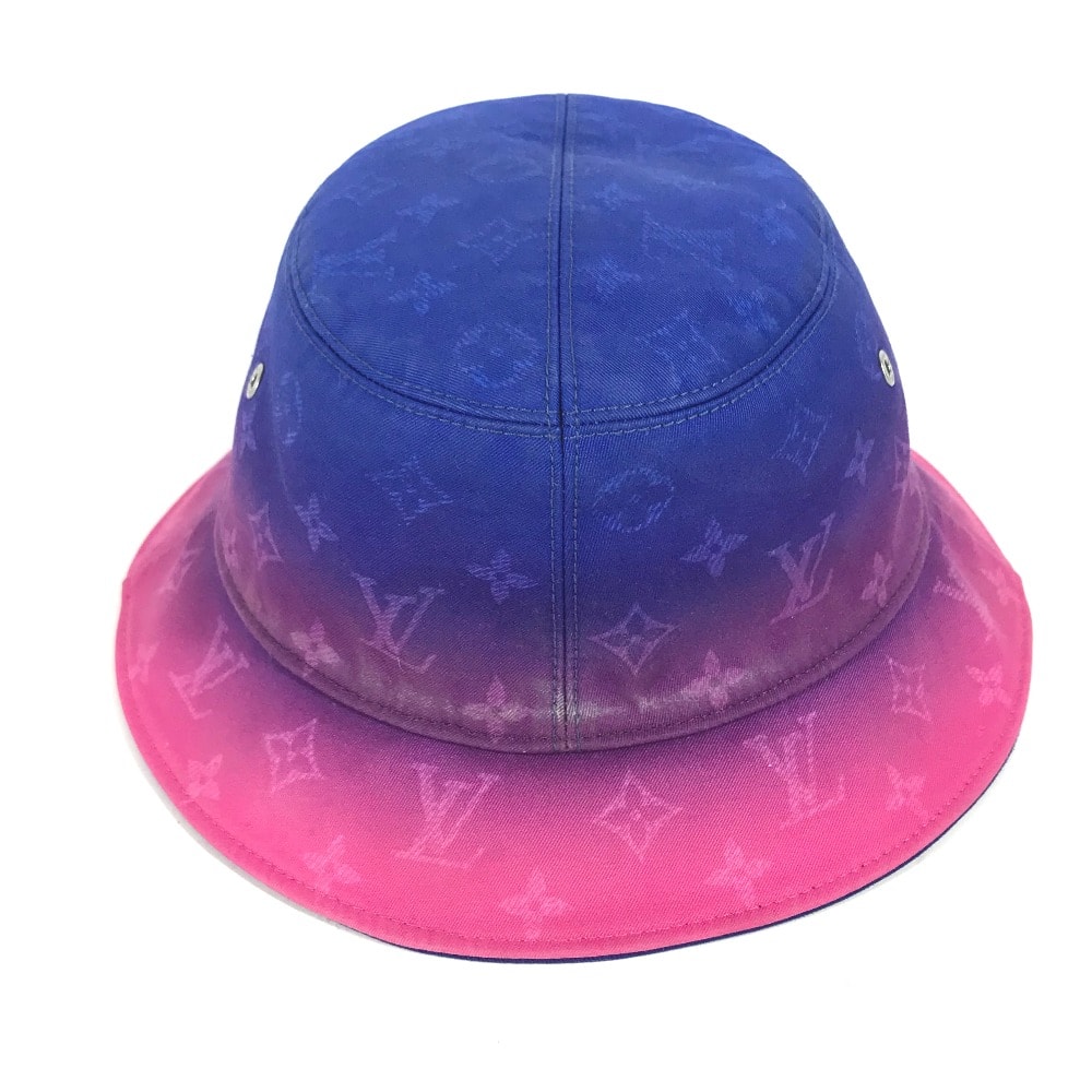 ルイヴィトン LOUIS VUITTON バケットハット イリュージョン モノグラム MP3297 ハット帽 帽子 バケットハット ボブハット ハット コットン ピンク